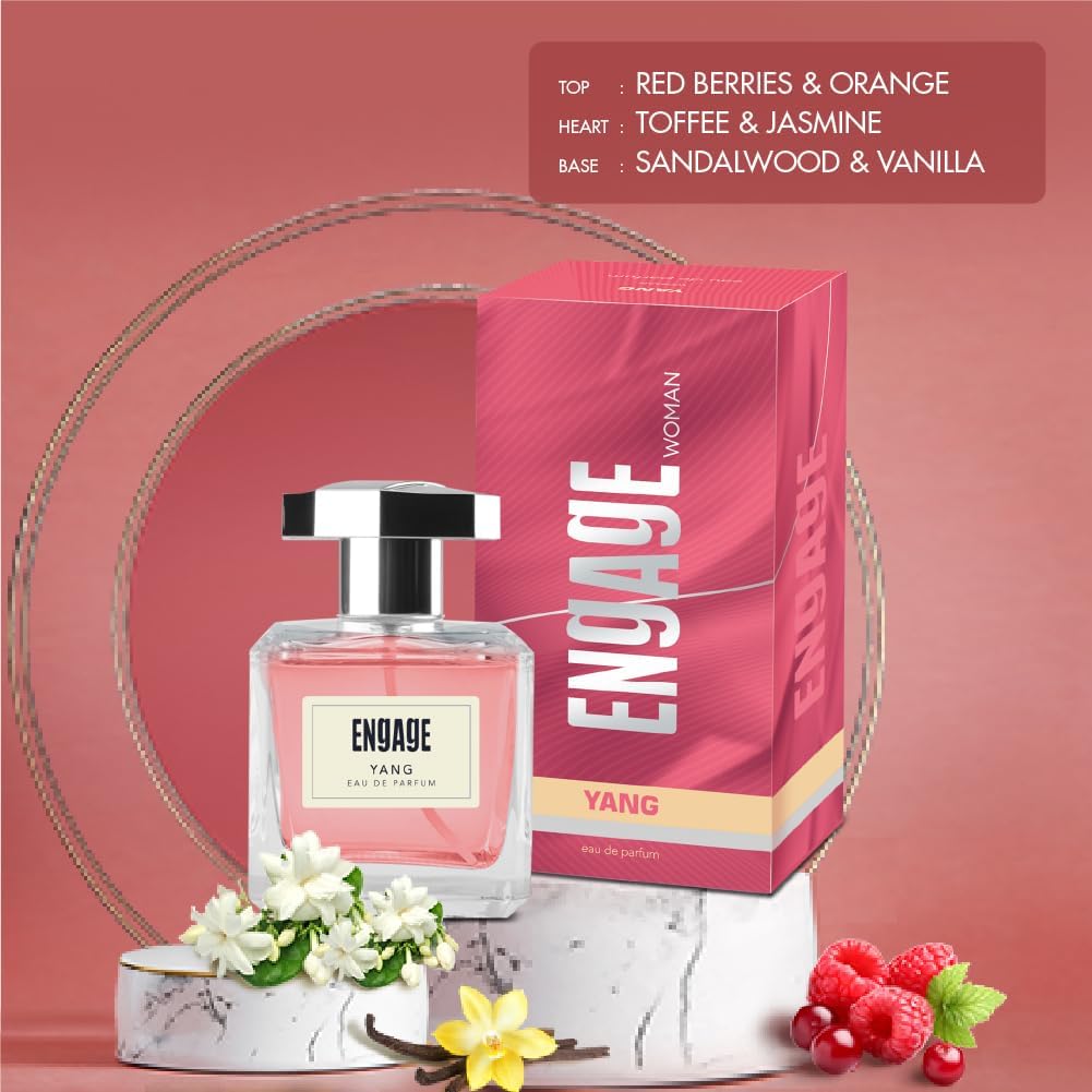Engage Yang Eau De Parfum for Women, Floral and Fruity Fragrance